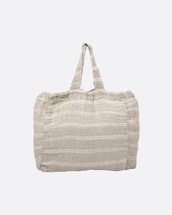 KURUVA tote bag in linen 50...