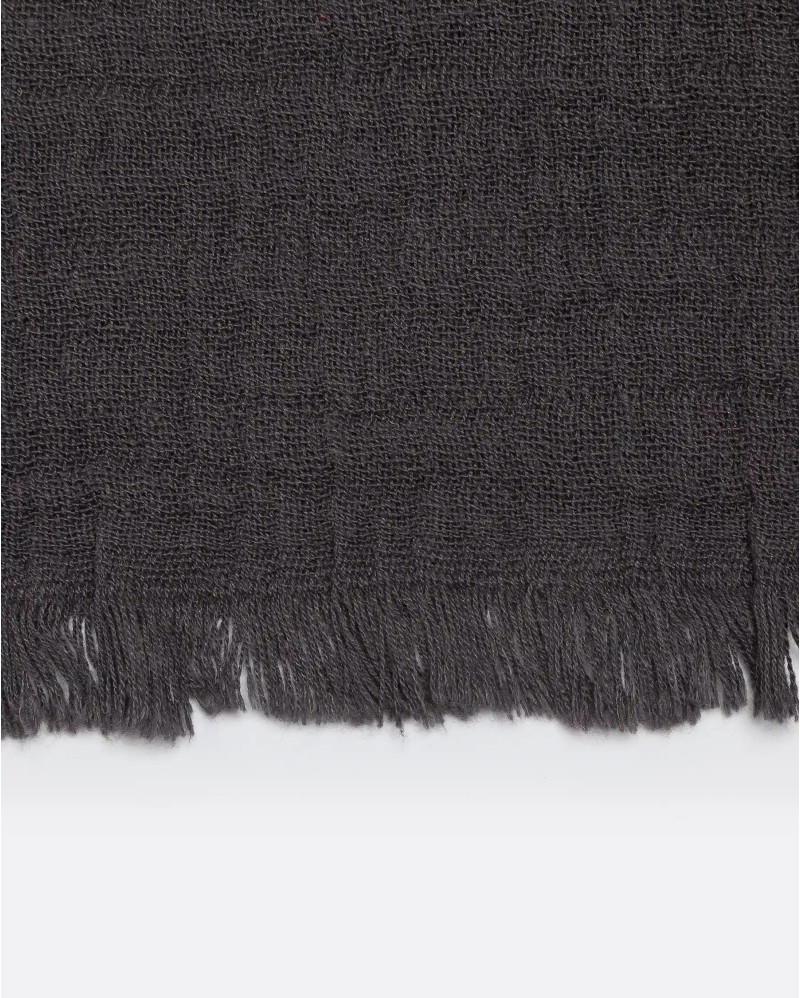 NADU towel in recycled cotton 200 x 100 cm in charcoal grey colour