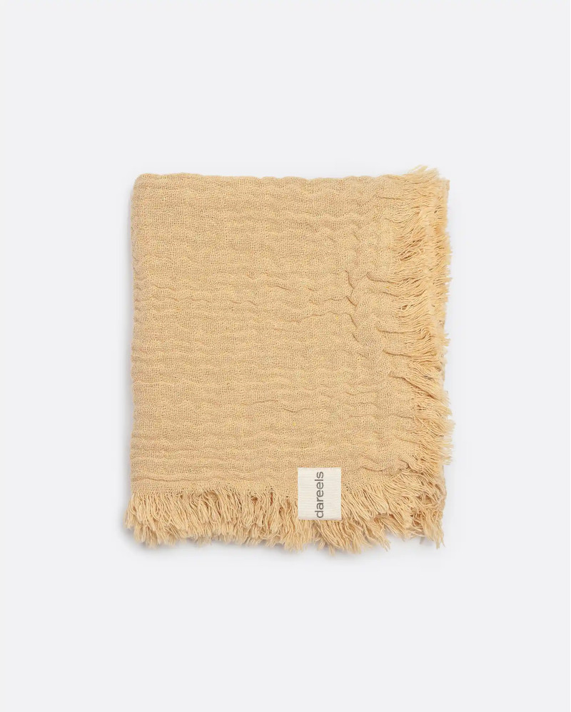 Serviette NADU en coton recyclé 70 x 50 cm en couleur beige