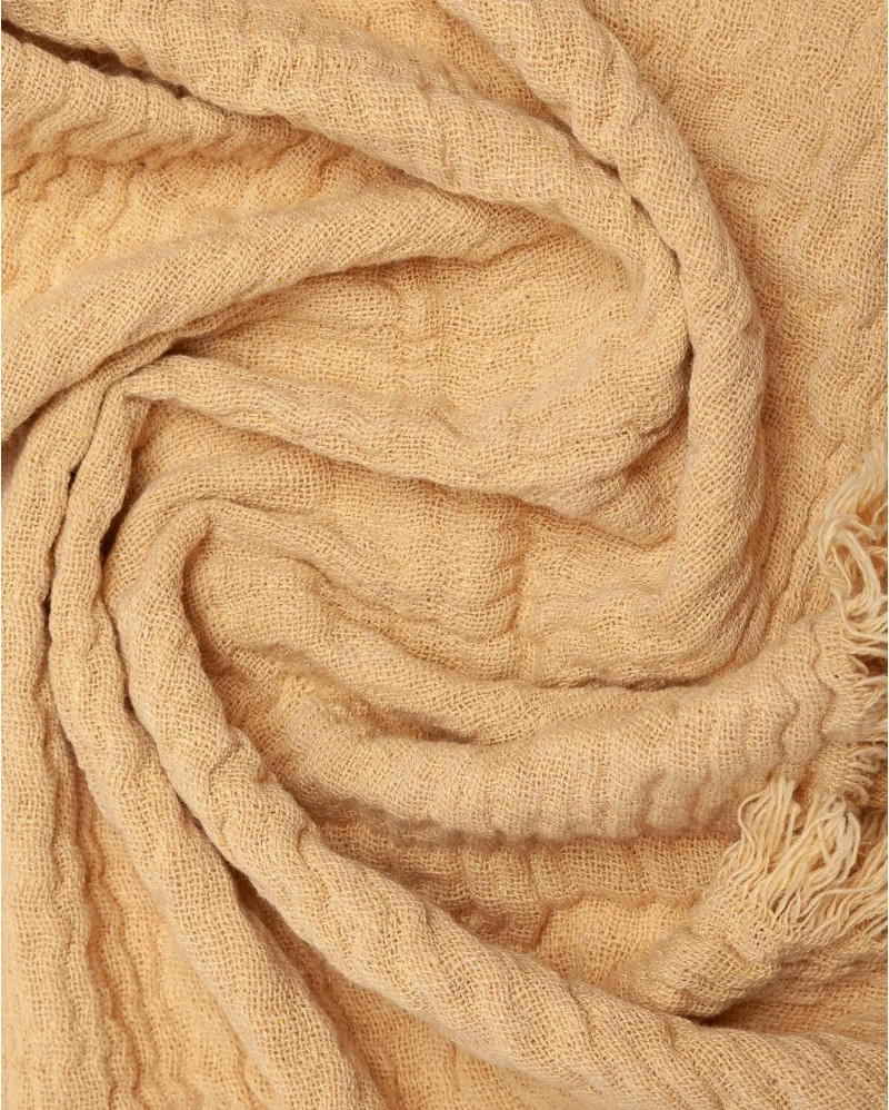 NADU towel in recycled cotton 70 x 50 cm in beige colour