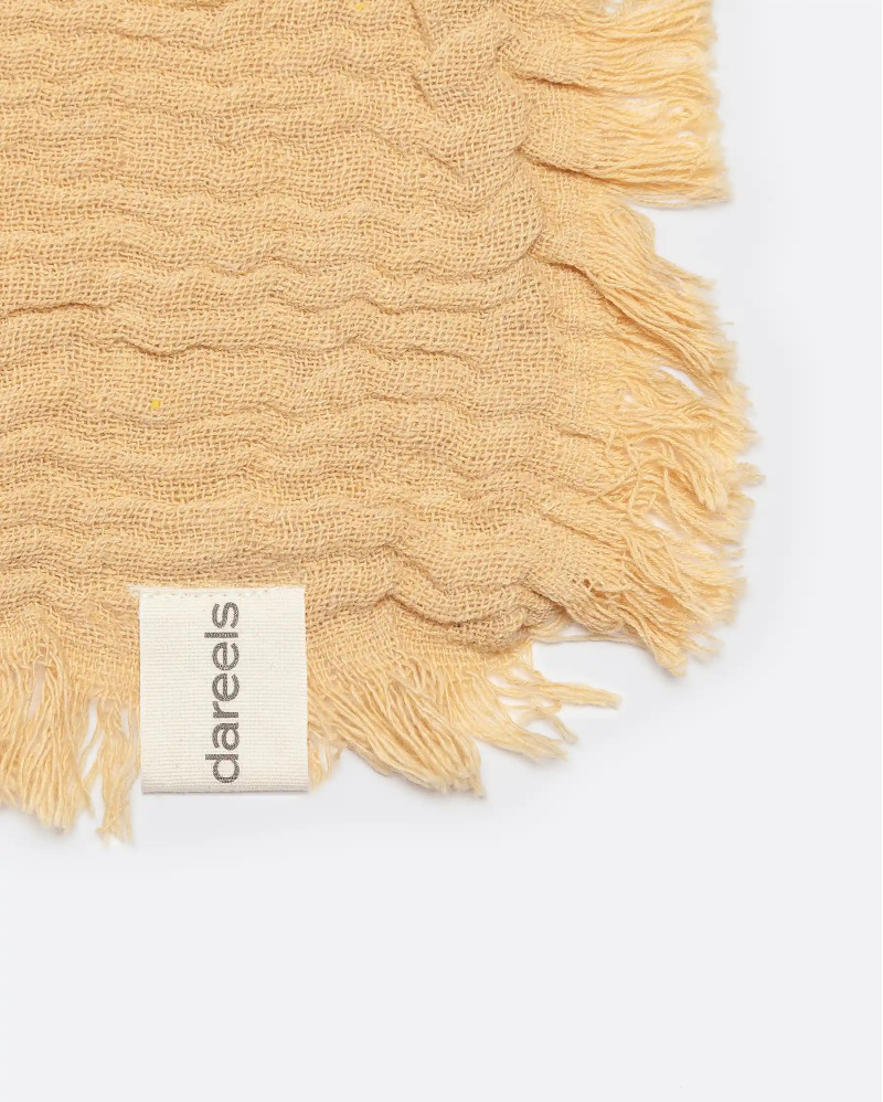 NADU towel in recycled cotton 70 x 50 cm in beige colour