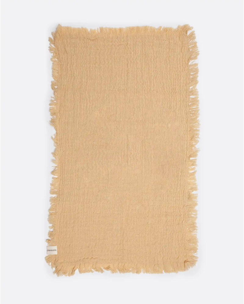 NADU towel in recycled cotton 70 x 50 cm in beige colour