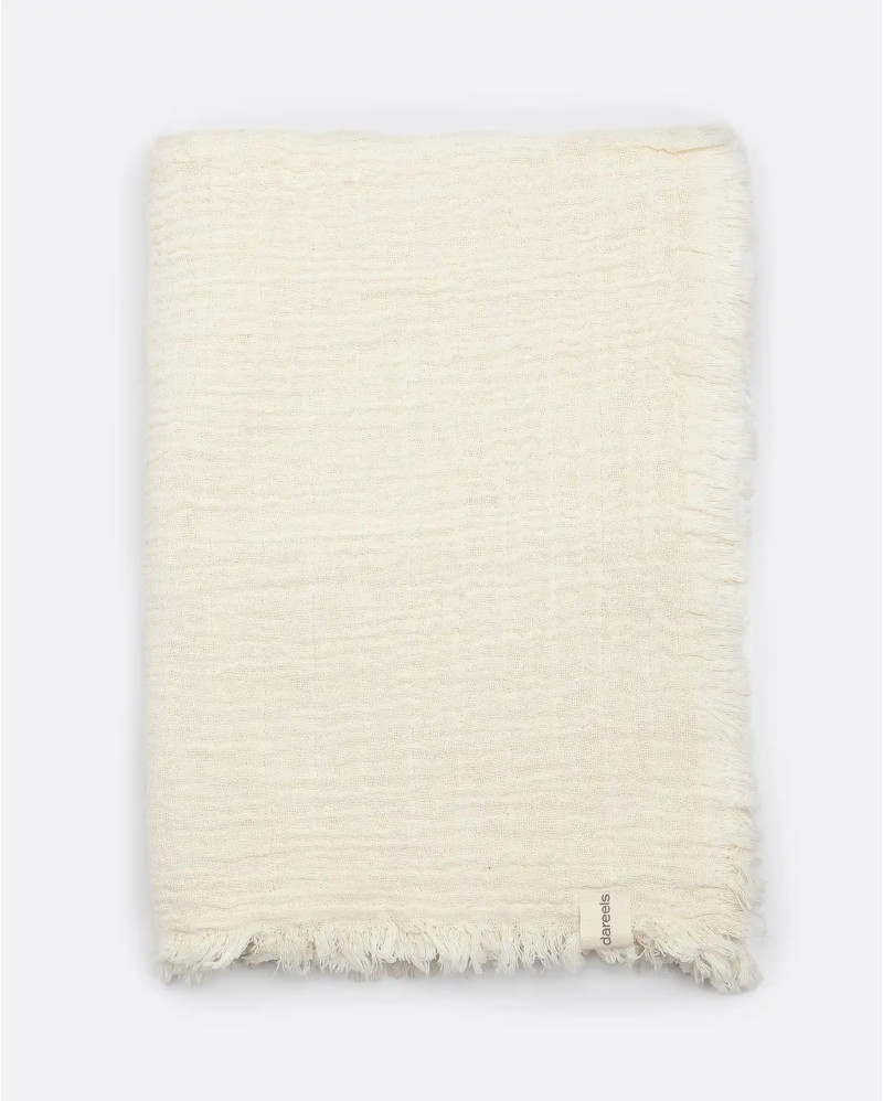 Serviette NADU en coton recyclé 200 x 100 cm couleur blanche