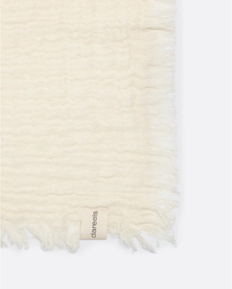 NADU towel in recycled cotton 200 x 100 cm in white colour