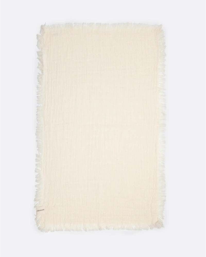 NADU towel in recycled cotton 70 x 50 cm in white colour