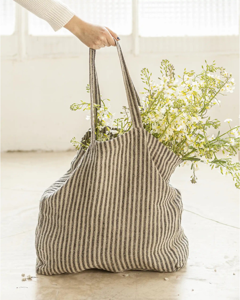 NOHAR tote bag in linen 40 x 40 x 10 cm