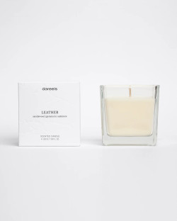 LEATHER scented candle in...