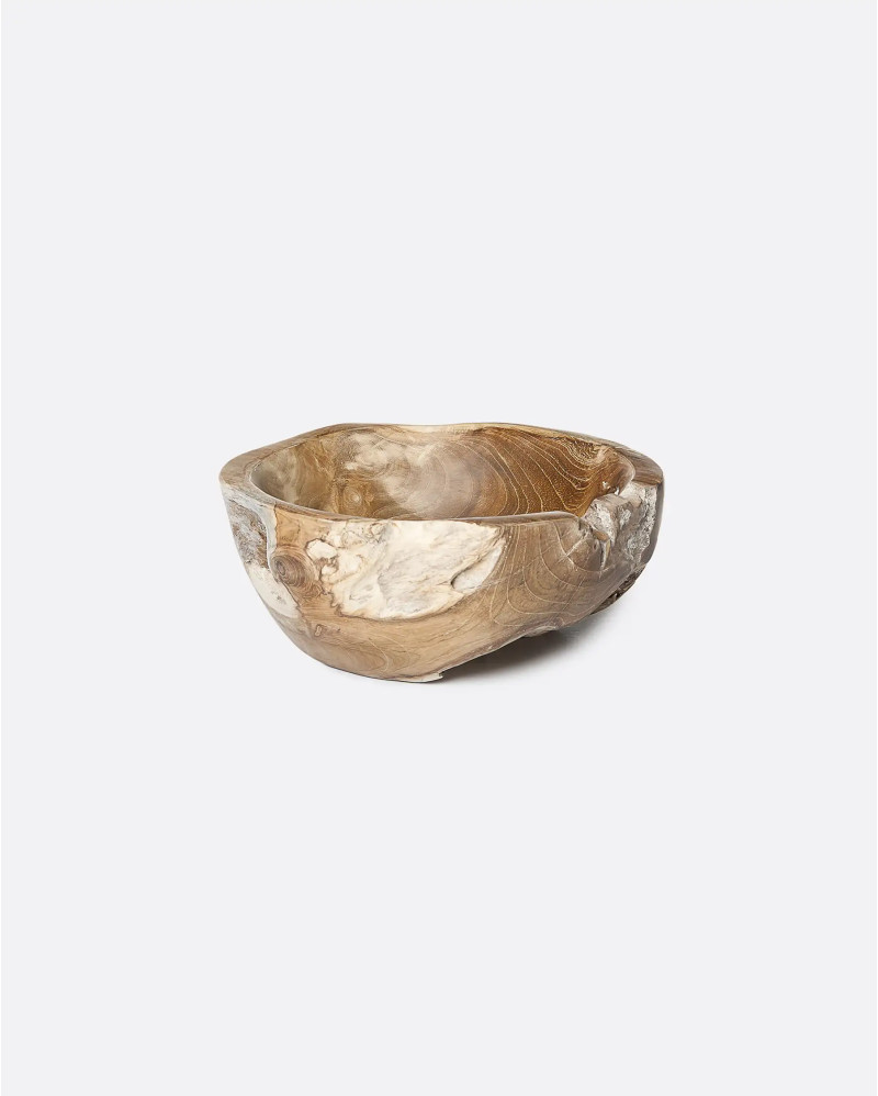 IRREG bowl in teak root Ø 24 cm x 11 cm high