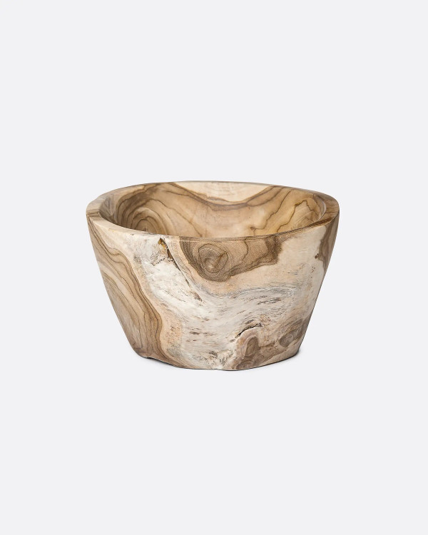 SALAD bowl in teak root Ø...