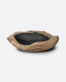 NERO bowl in teak root 50 x...