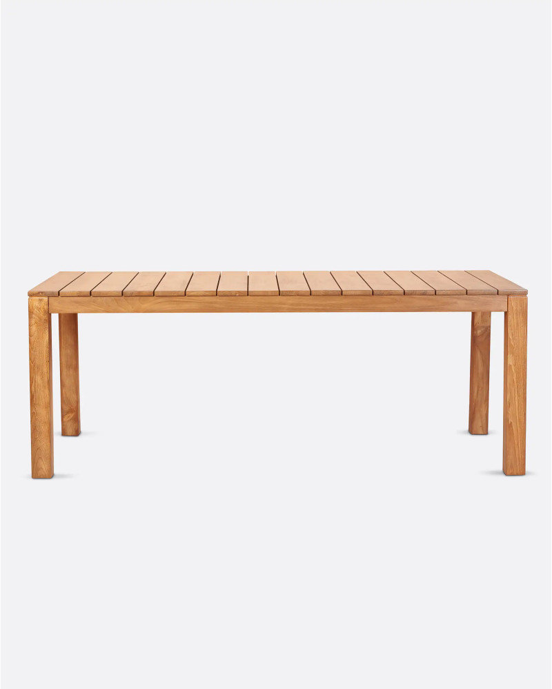 GENESIS Outdoor dining table in teak wood 250 x 90 x 76 cm