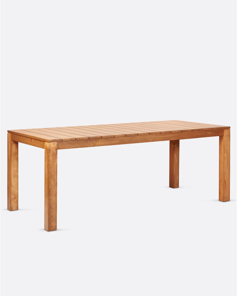 GENESIS Outdoor dining table in teak wood 250 x 90 x 76 cm