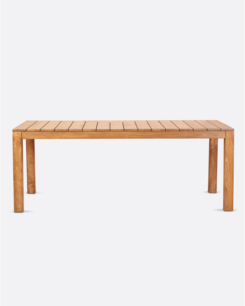 GENESIS Outdoor dining table in teak wood 200 x 90 x 76 cm