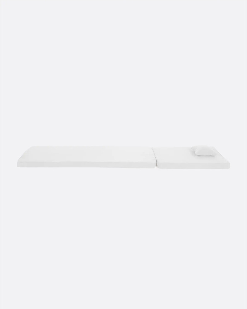 Matelas de transat STRAUSS en oléfine recyclée 200 x 80 x 6 cm en couleur blanche