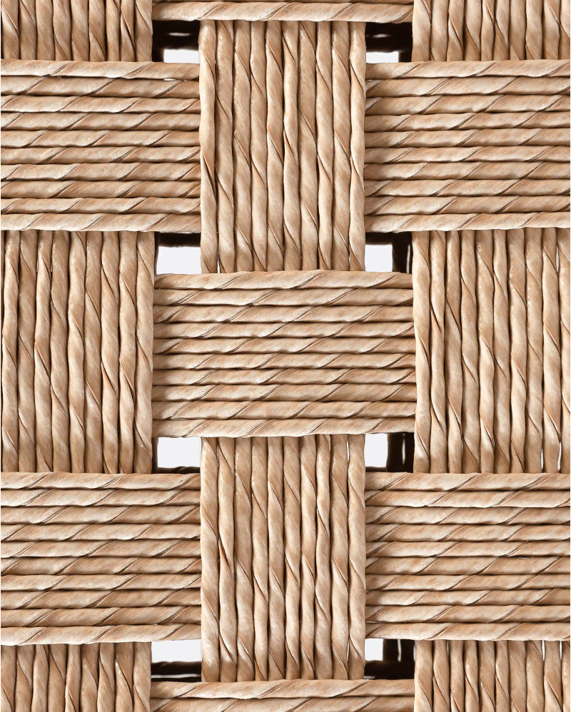 CORA outdoor chair in teak wood and synthetic cord 48 x 55 x 77 cm in natural colour