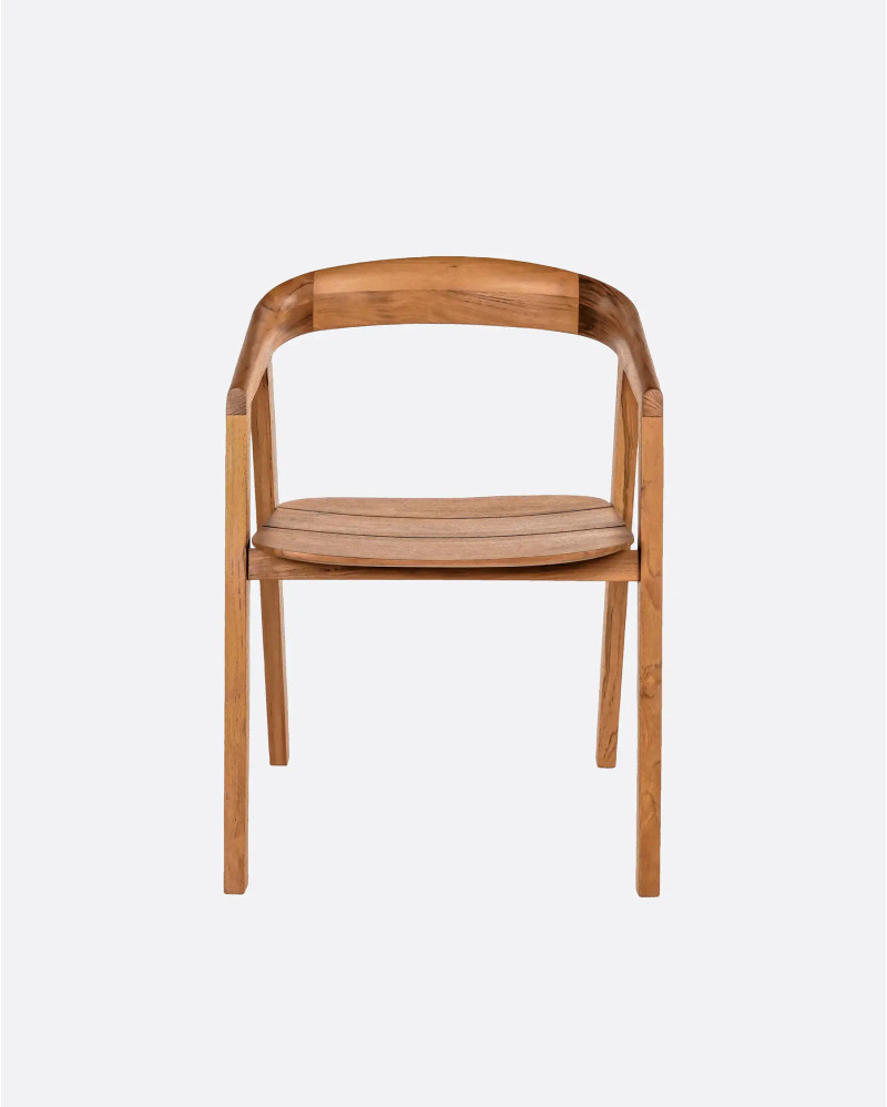 Silla de exterior ARC de madera de teca 56 x 57 x 76 cm