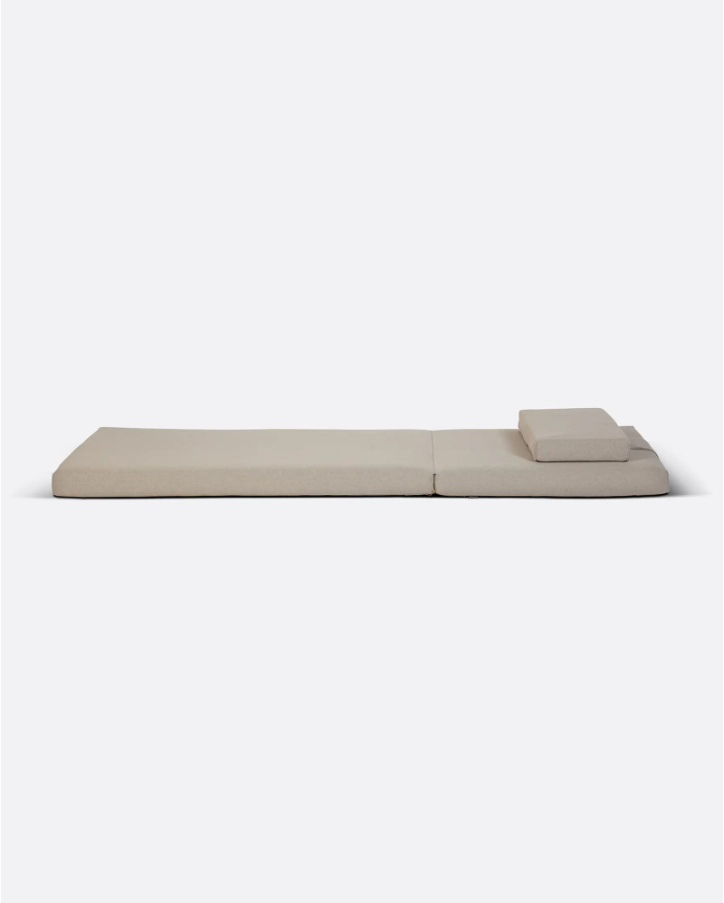 Matelas de transat STRAUSS en oléfine recyclée 200 x 80 x 6 cm en couleur naturelle