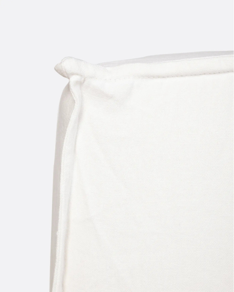 STROZZI 2/3-seater sofa cover in linen 220 x 95 x 65 cm in white colour