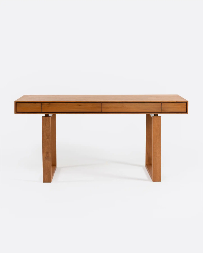 SINJAI desk in recycled teak wood 160 x 64 x 76 cm