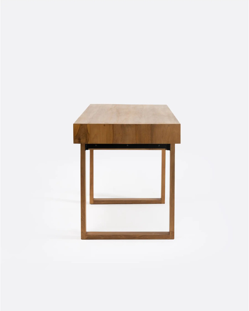 SINJAI desk in recycled teak wood 160 x 64 x 76 cm