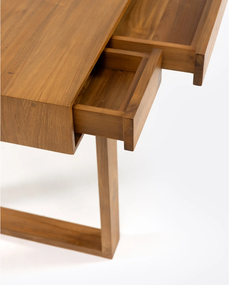 SINJAI desk in recycled teak wood 160 x 64 x 76 cm