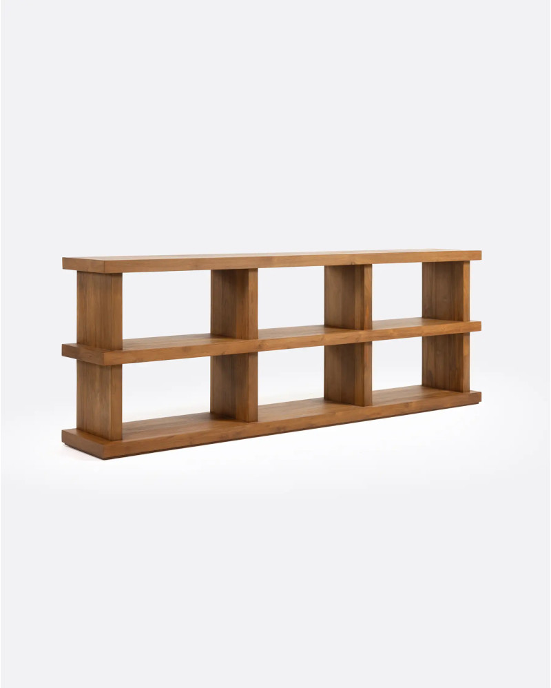 DUMAI bookcase in recycled teak 210 x 35 x 76 cm