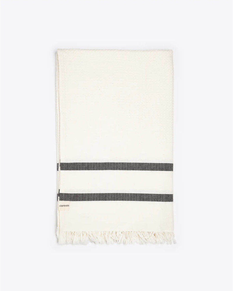 CHENNAI recycled cotton towel 200 x 100 cm in white colour