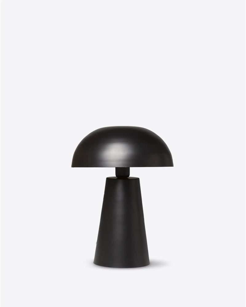 Lampe de table JAMUR en fer 30 x 30 x 41 cm en couleur noir mat