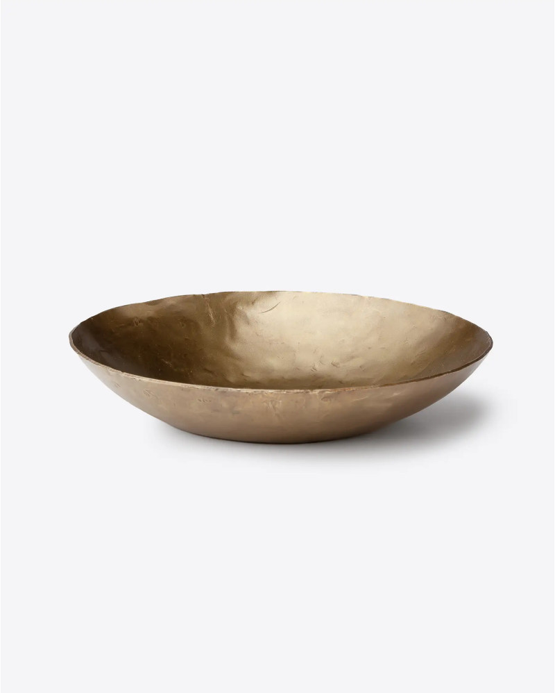 KATNI decorative bowl in iron plated brass Ø 19 cm x 3,5 cm high