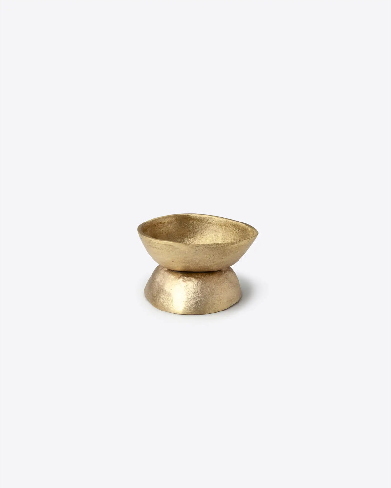 KATNI incense holder in solid brass 7 x 7 x 6 cm