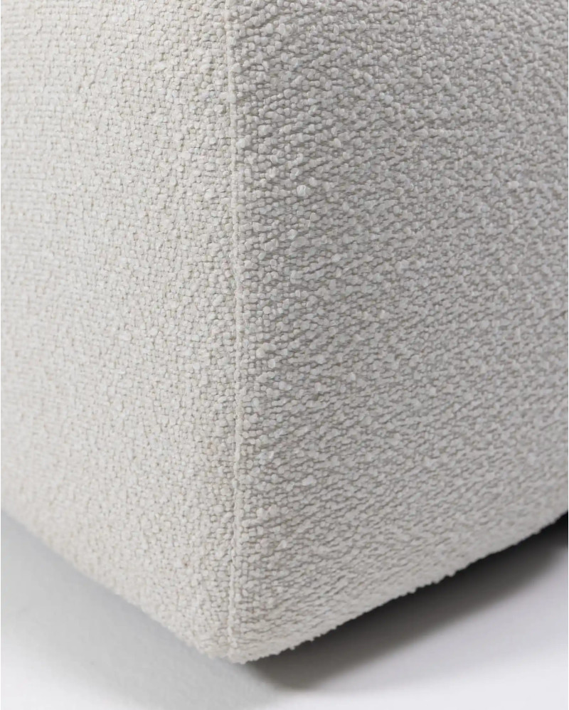 CHOPIN pouffe in recycled olefin 89 x 69 x 42 cm in white colour