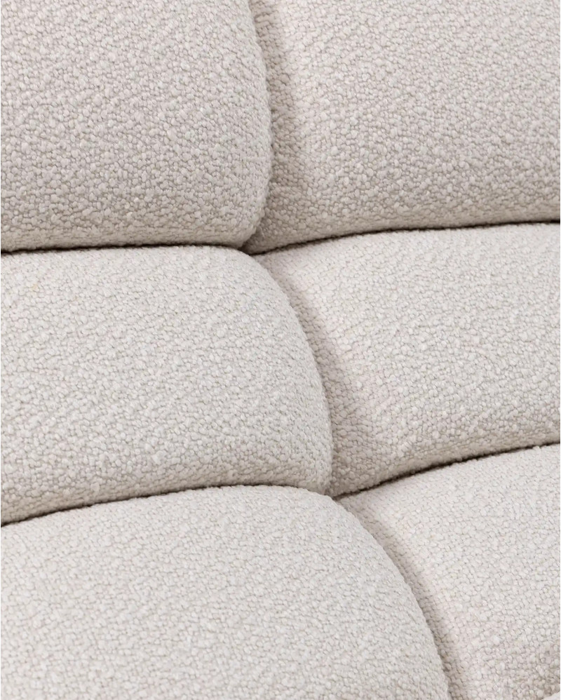 CHOPIN 1-seater modular sofa in recycled olefin 89 x 93 x 78 cm in white colour