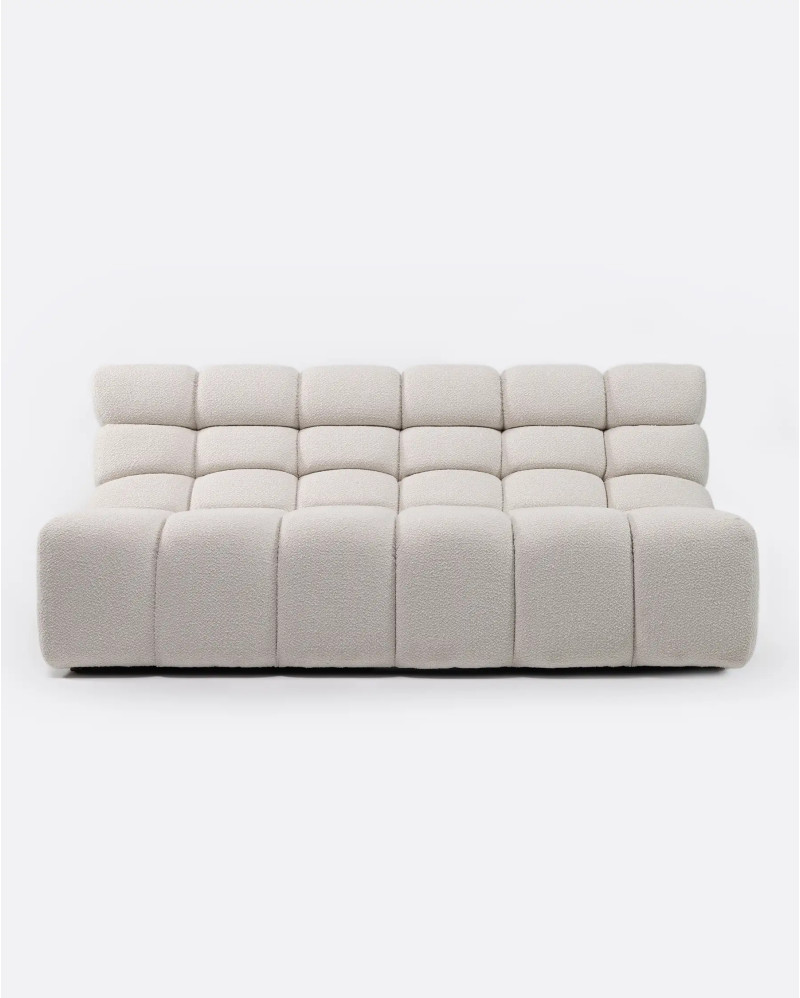 CHOPIN 2/3-seater modular sofa in recycled olefin 190 x 93 x 78 cm in white colour