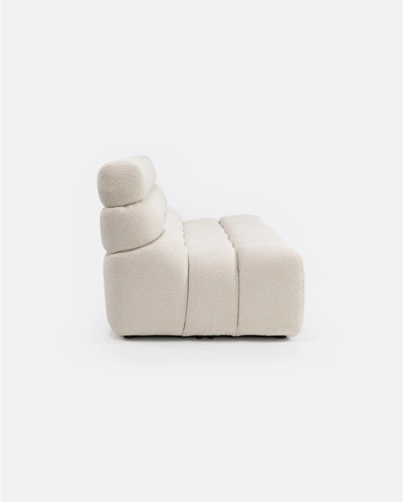 CHOPIN 2/3-seater modular sofa in recycled olefin 190 x 93 x 78 cm in white colour