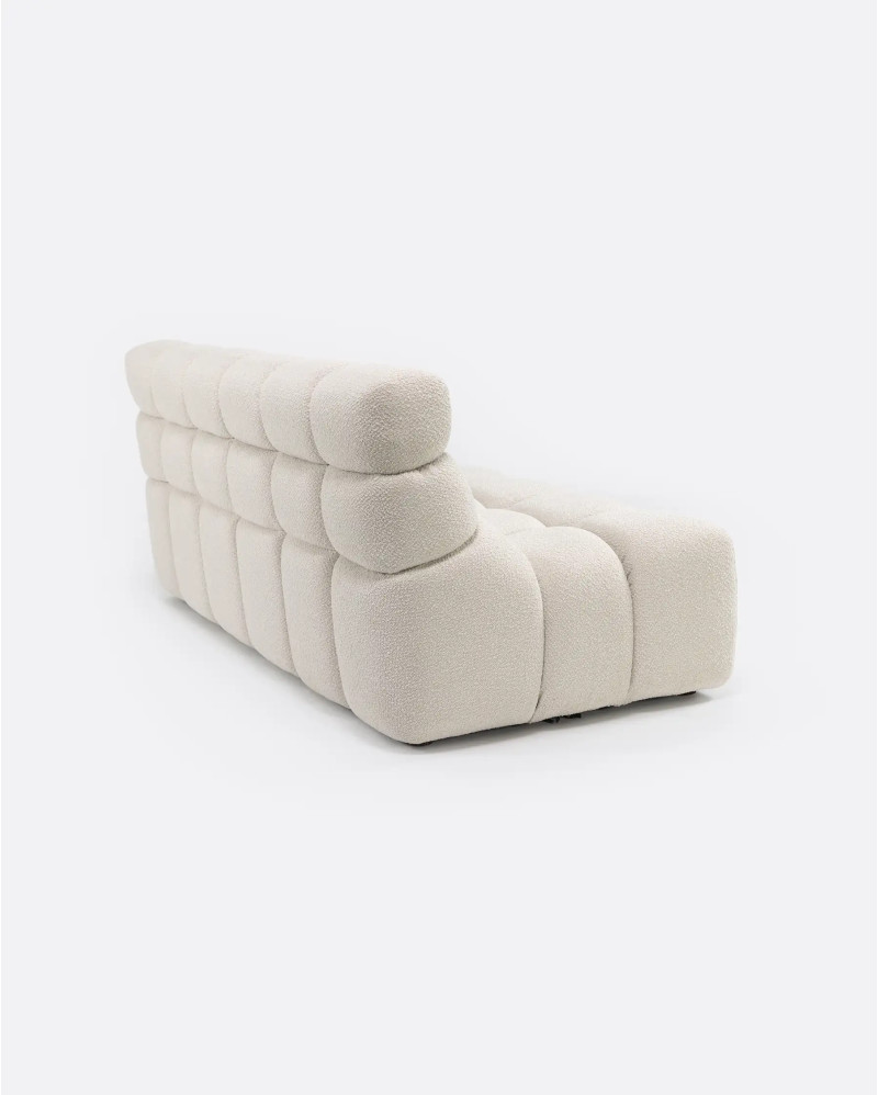 CHOPIN 2/3-seater modular sofa in recycled olefin 190 x 93 x 78 cm in white colour