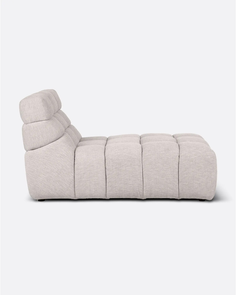 Chaise longue CHOPIN en oléfine recyclée 93 x 145 x 78 cm en couleur blanche