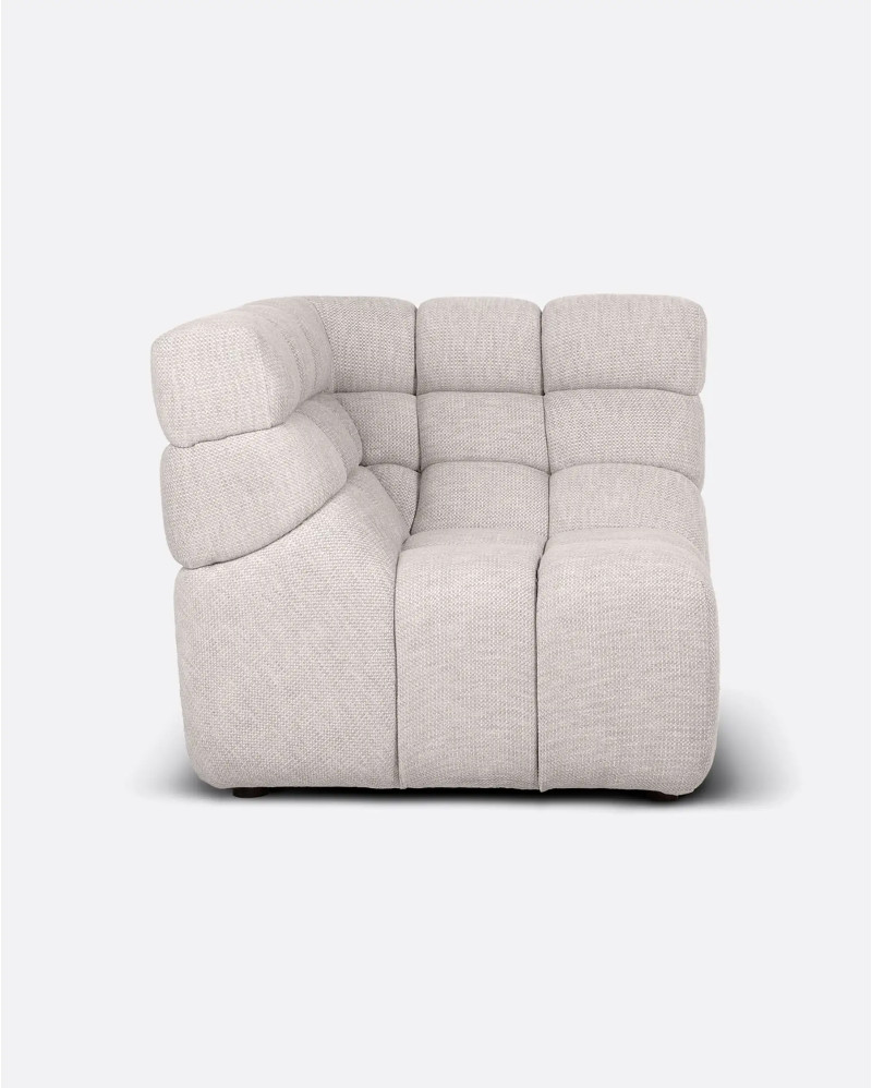 CHOPIN modular sofa corner in recycled olefin 93 x 93 x 78 cm in white colour