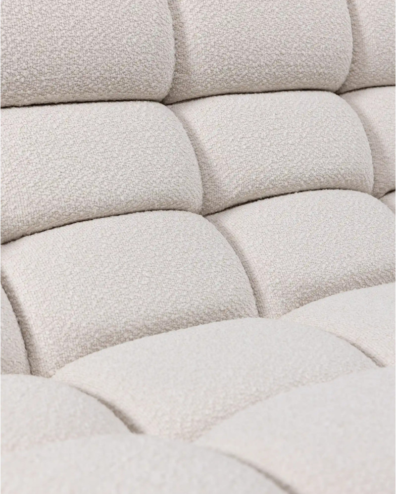 Sofá modular CHOPIN rinconero de olefina reciclada 93 x 93 x 78 cm en color blanco