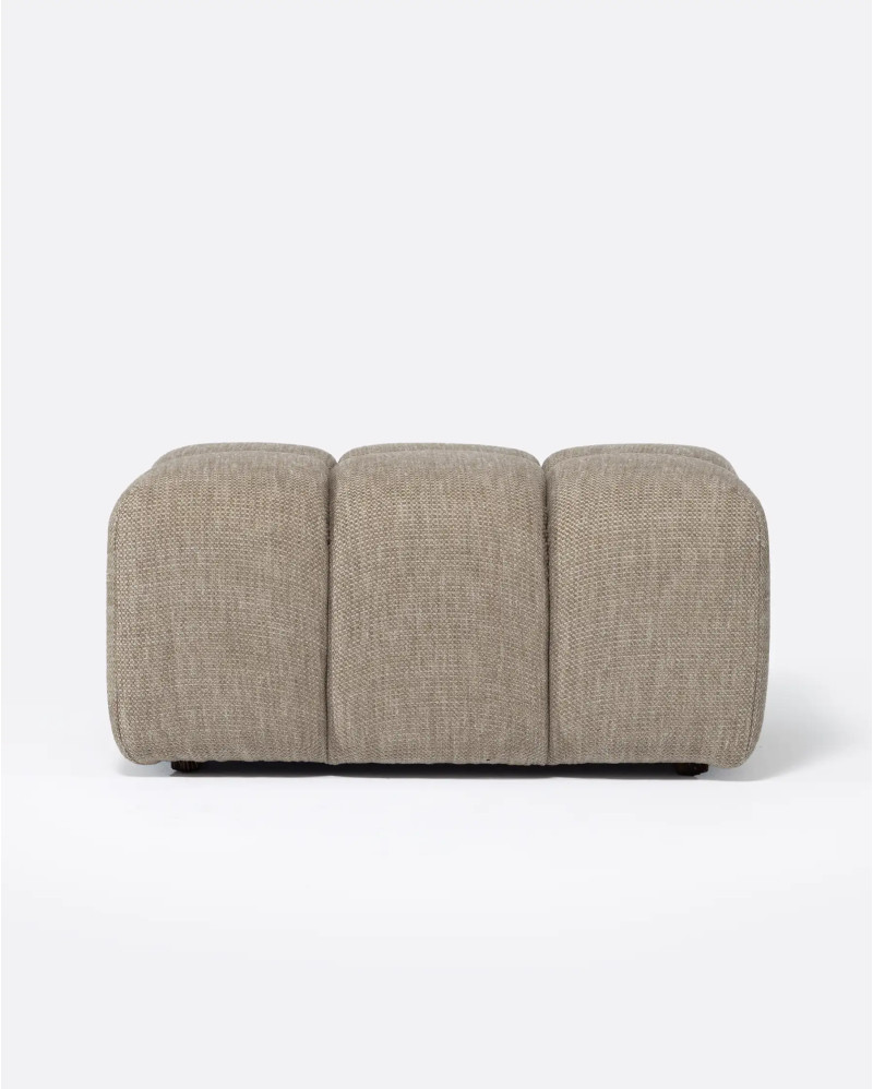 CHOPIN pouffe in recycled olefin 89 x 69 x 42 cm in natural colour