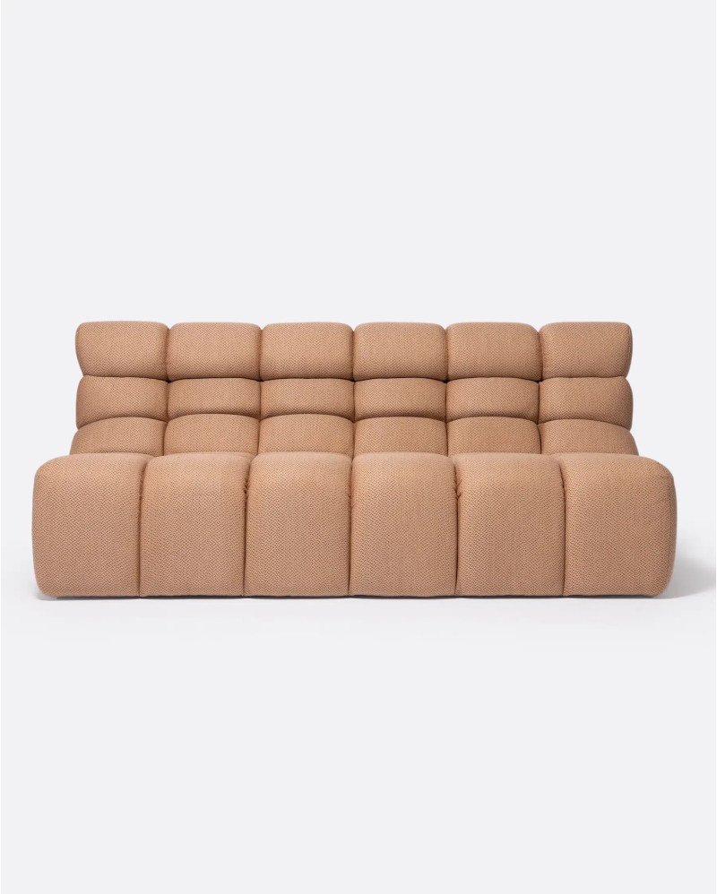 CHOPIN 2/3-seater modular outdoor sofa in recycled olefin 190 x 93 x 78 cm in colour caldera