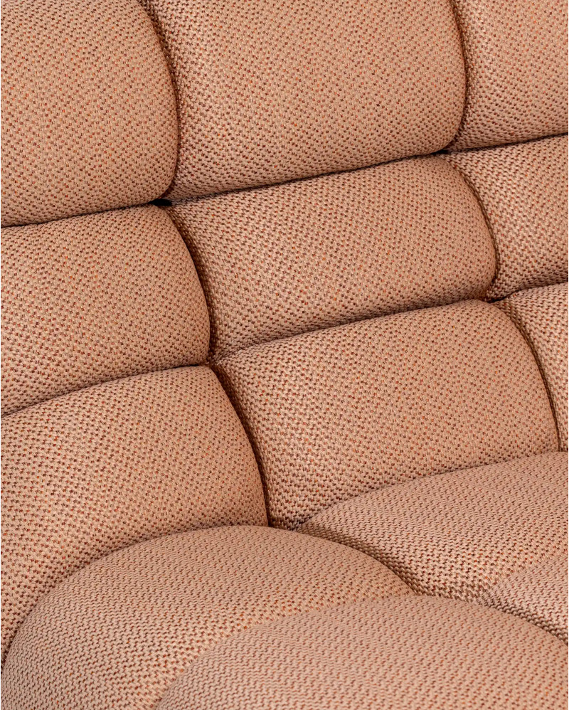 Sofá modular de exterior CHOPIN rinconero de olefina reciclada 93 x 93 x 78 cm en color caldera