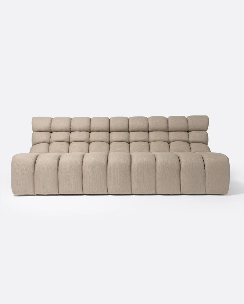 CHOPIN 4-seater modular outdoor sofa in recycled olefin 215 x 93 x 78 cm in natural colour