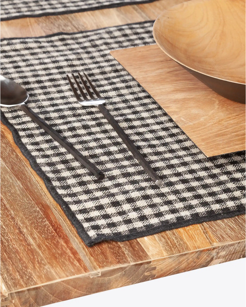 MOGA placemat in linen 50 x 35 cm. Set of 2 units