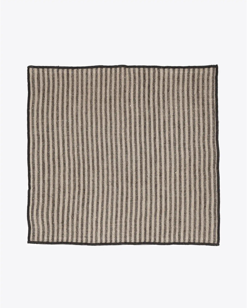 Serviette NOHAR en lin 45 x 45 cm. Ensemble de 4 unités