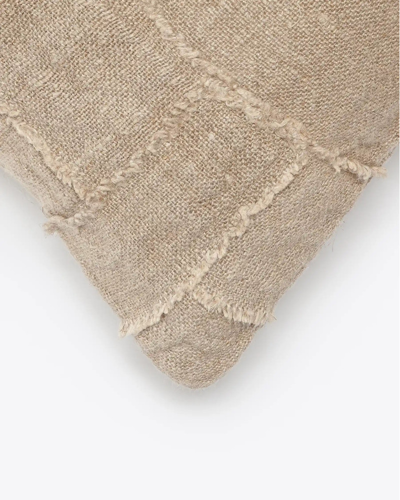 WARORA cushion cover in linen 50 x 50 cm in natural colour