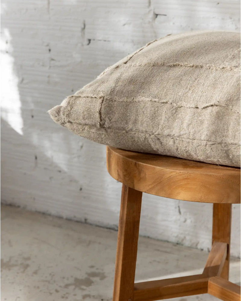 WARORA cushion cover in linen 50 x 50 cm in natural colour