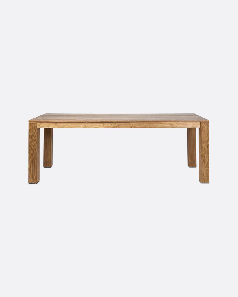 GENESIS dining table in recycled teak wood 200 x 90 x 76 cm