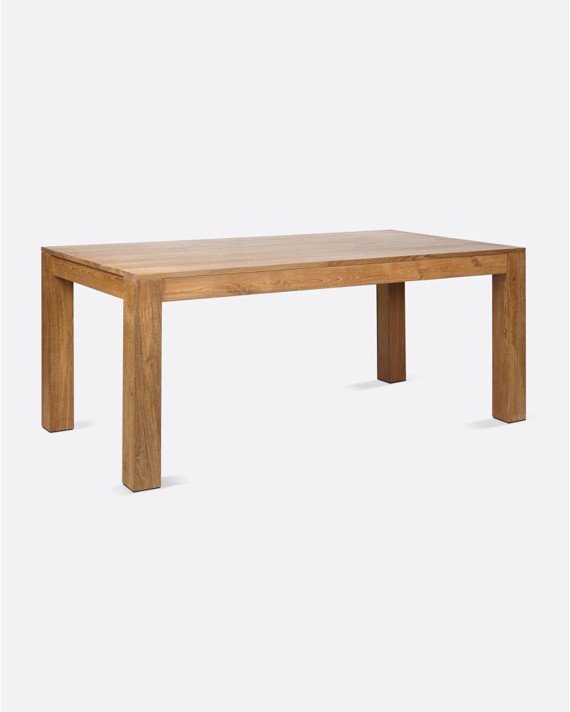 GENESIS dining table in recycled teak wood 200 x 90 x 76 cm