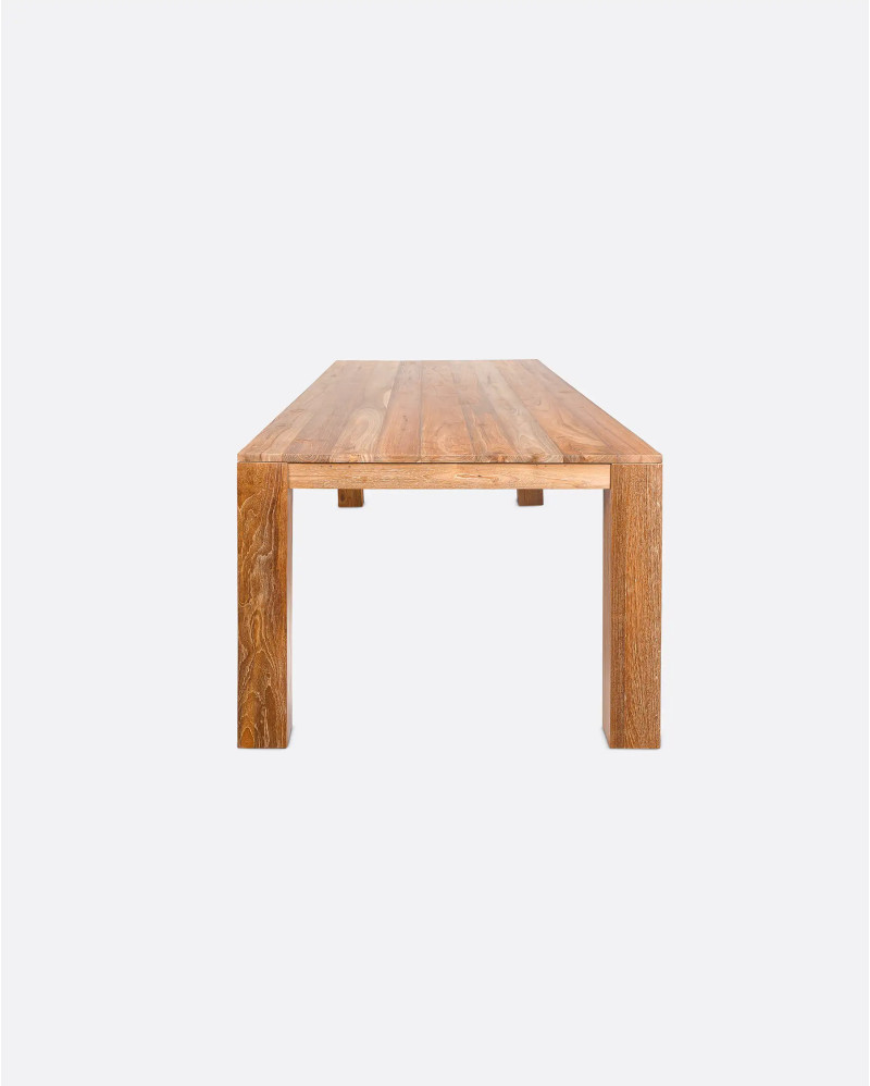 GENESIS dining table in recycled teak wood 200 x 90 x 76 cm