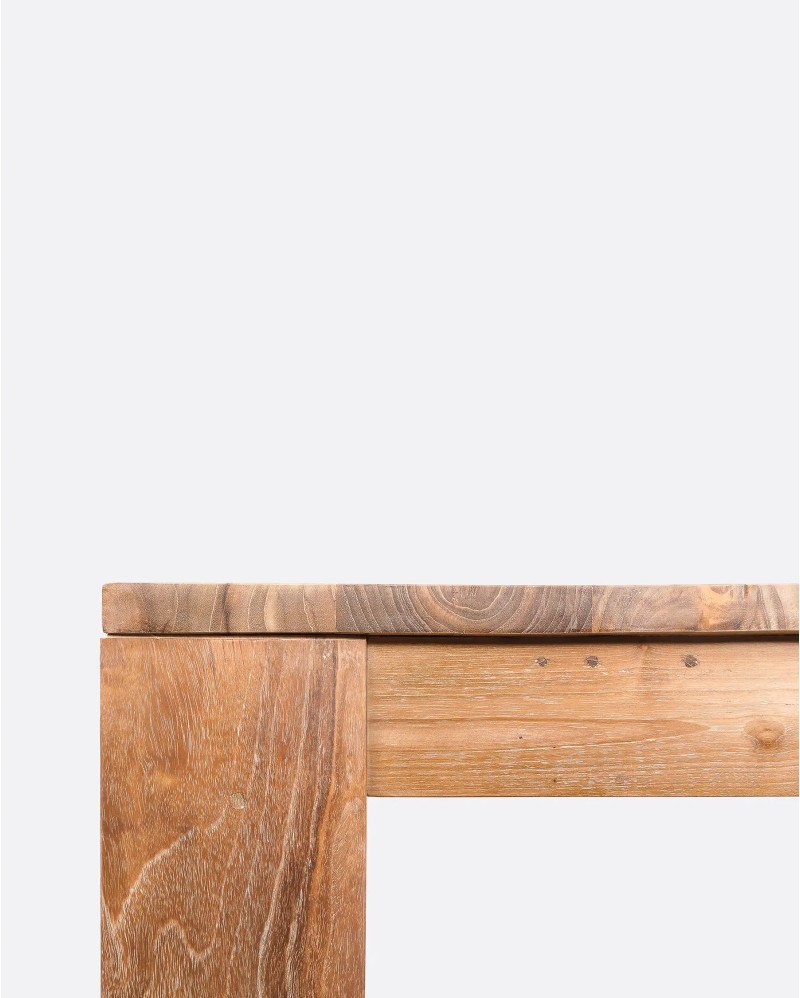 GENESIS dining table in recycled teak wood 200 x 90 x 76 cm